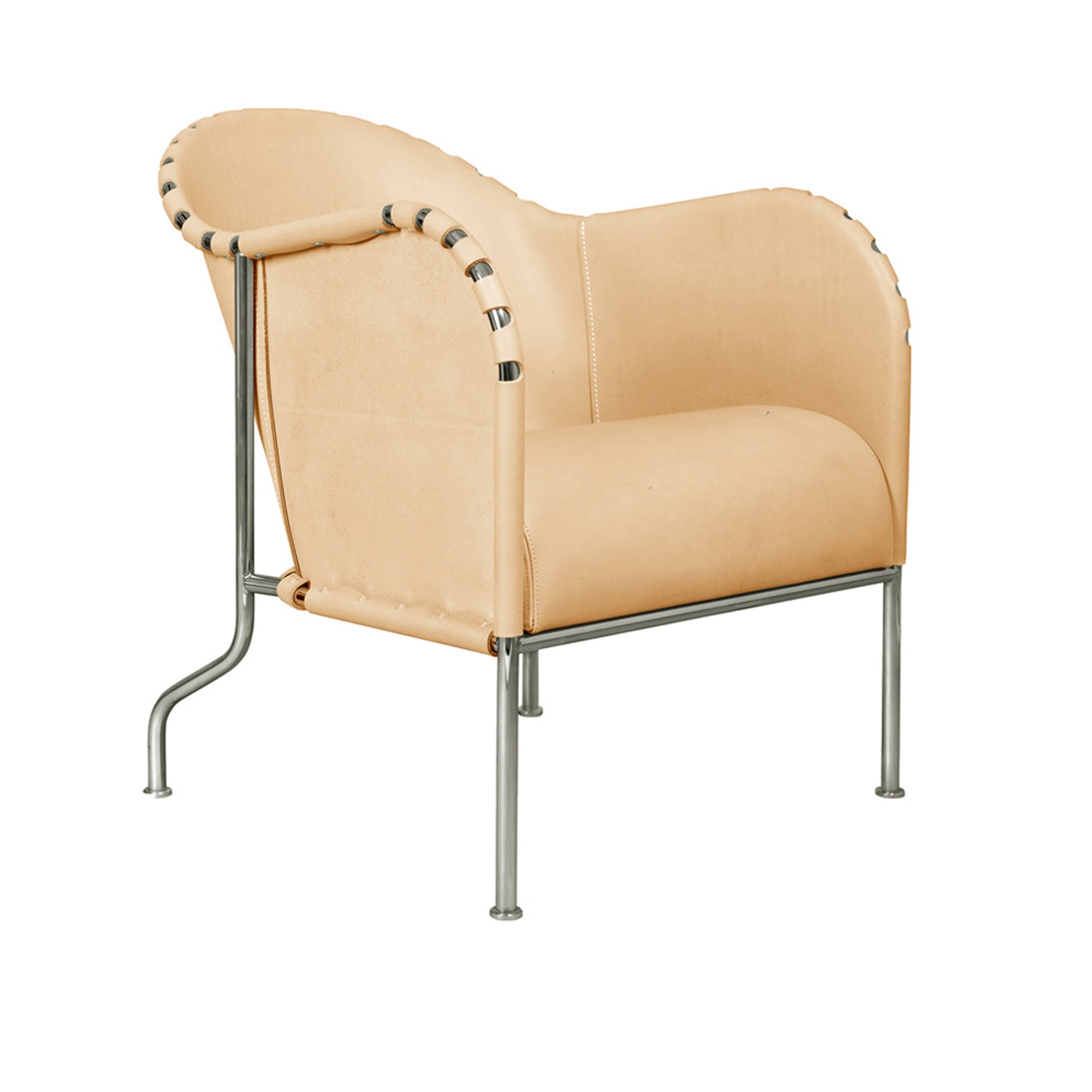 Bruno Armchair Matt Chrome