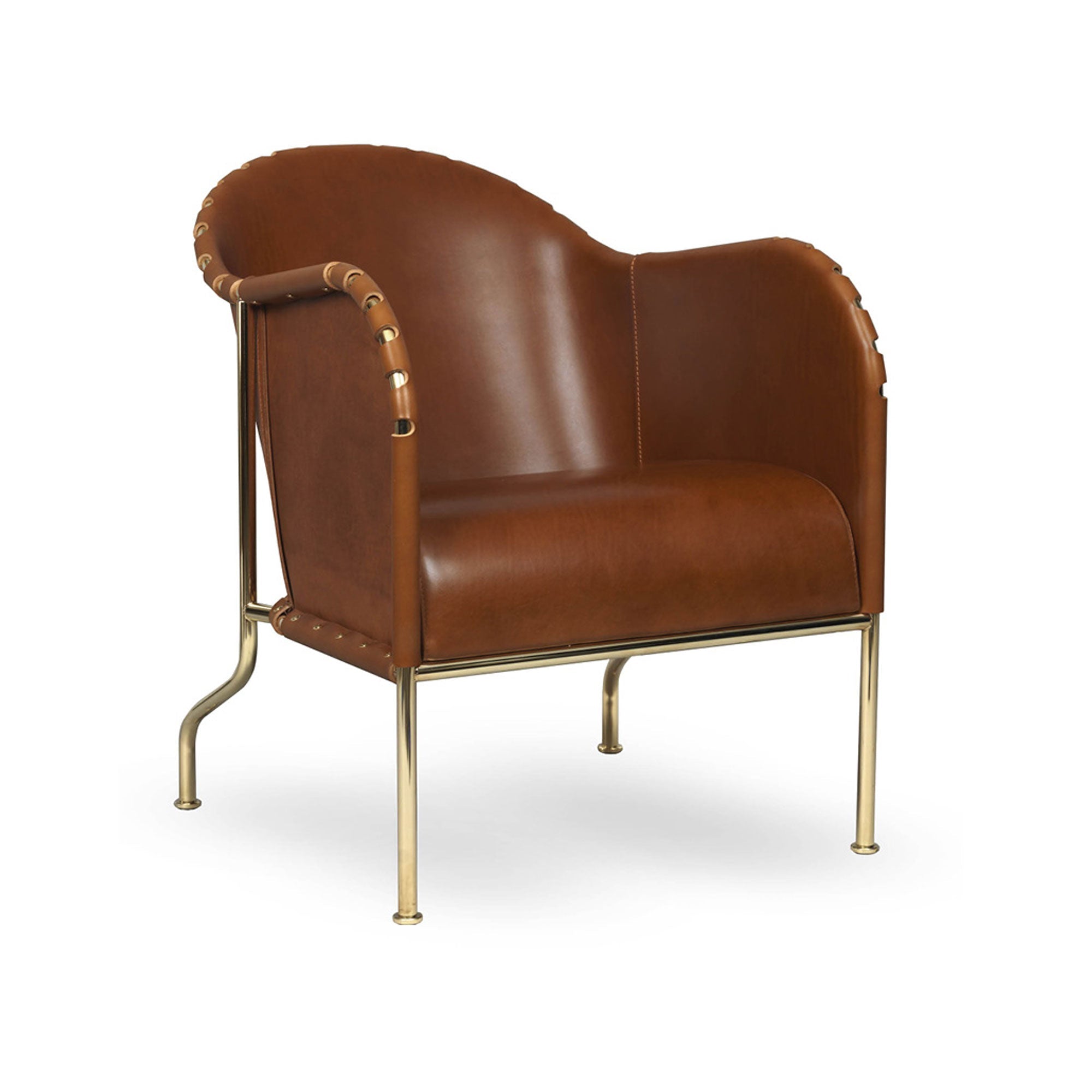 Bruno Armchair Brass