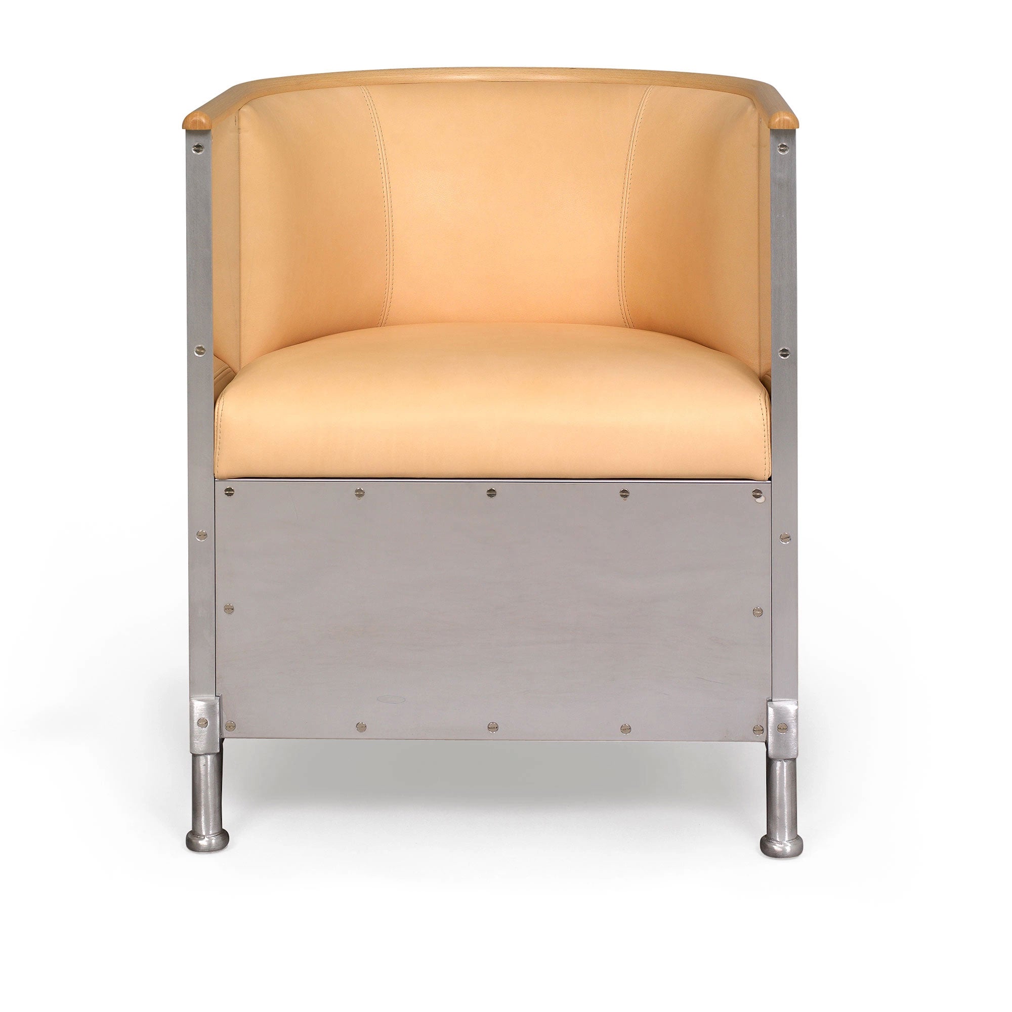 Aluminium Armchair Matt Brushed Aluminium