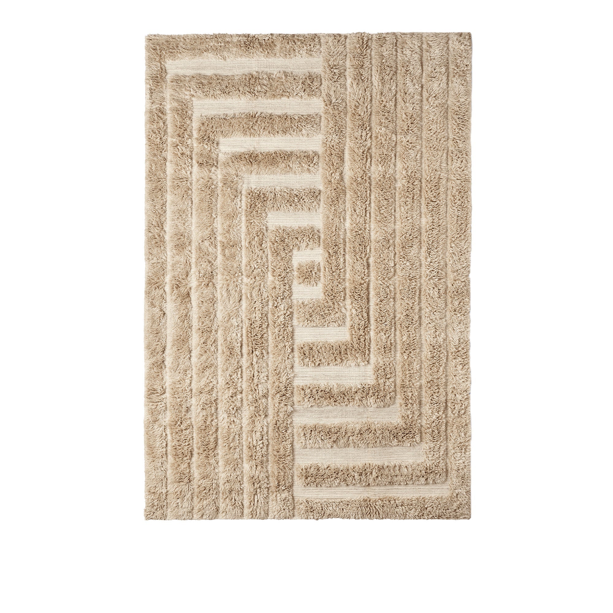 Shaggy Labyrinth Rug 118 x 158