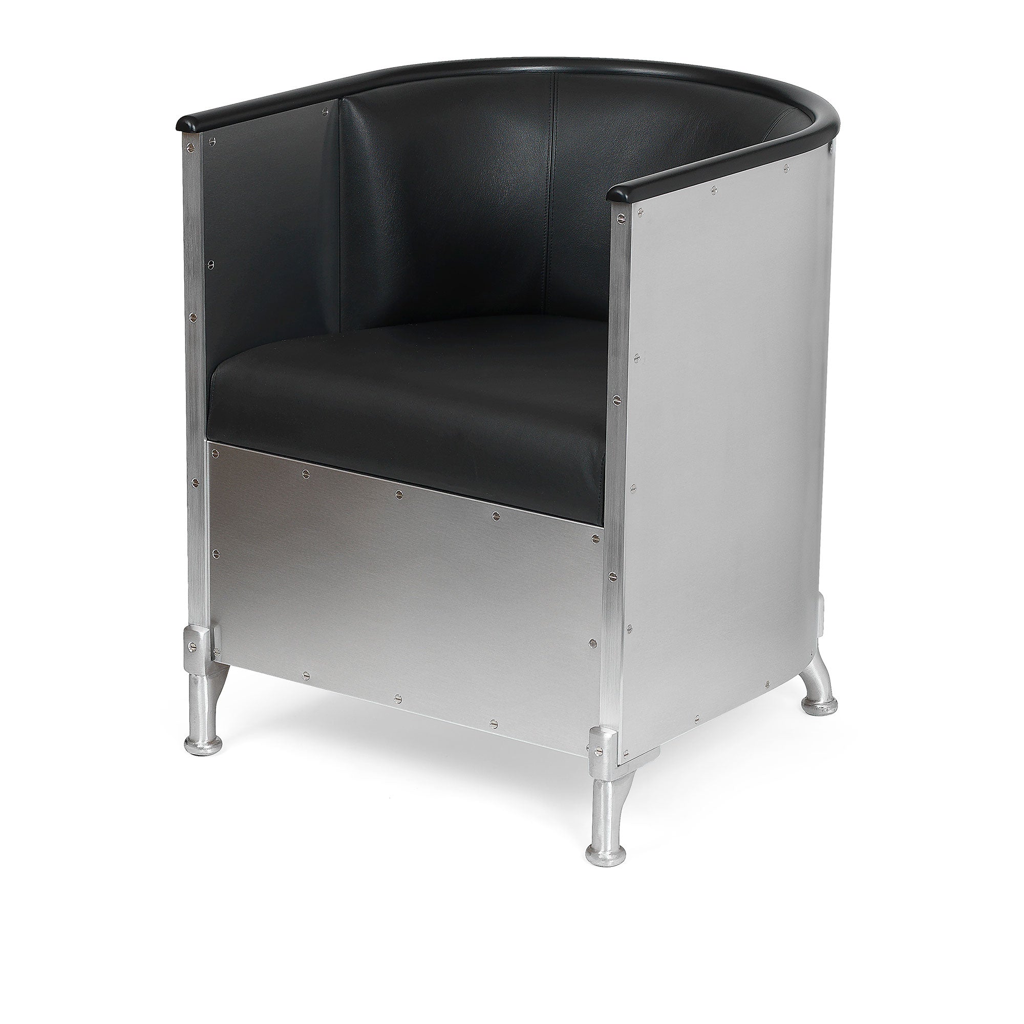 Aluminium Armchair Polished Aluminium