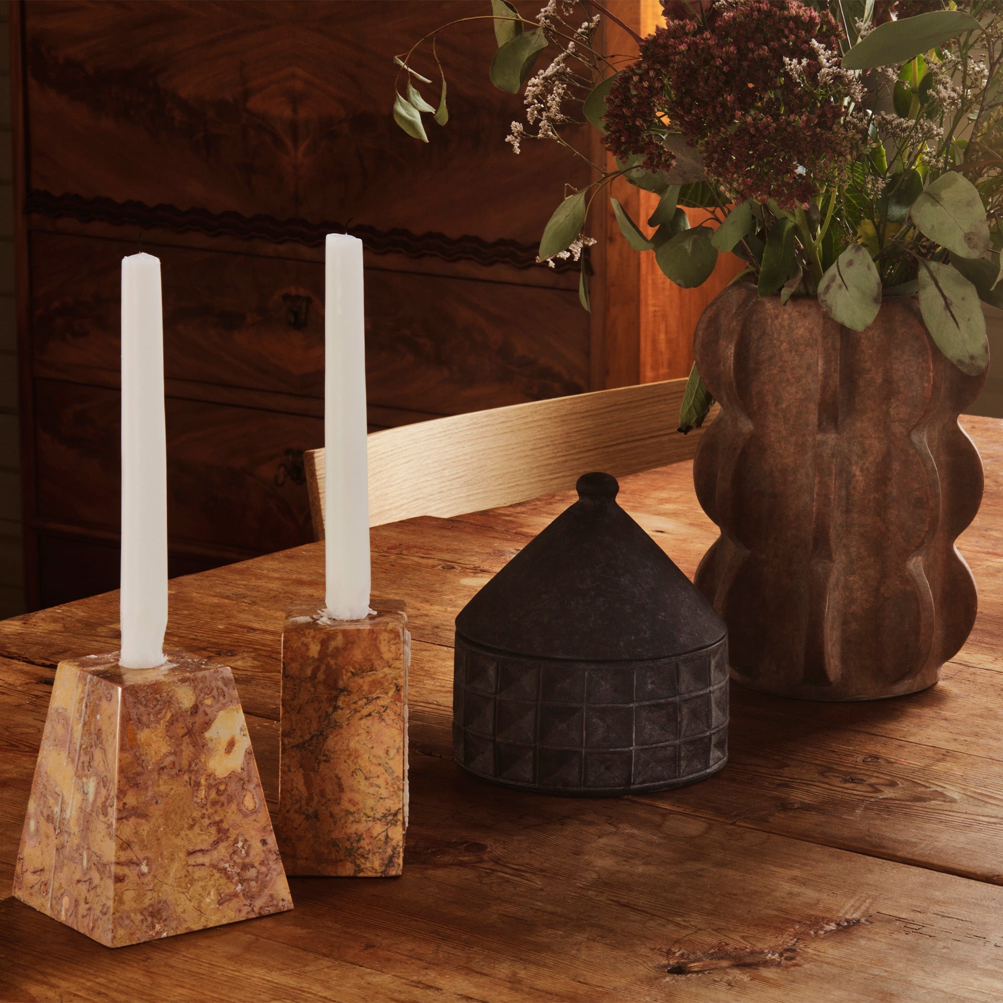 Pyramid Candle Holders