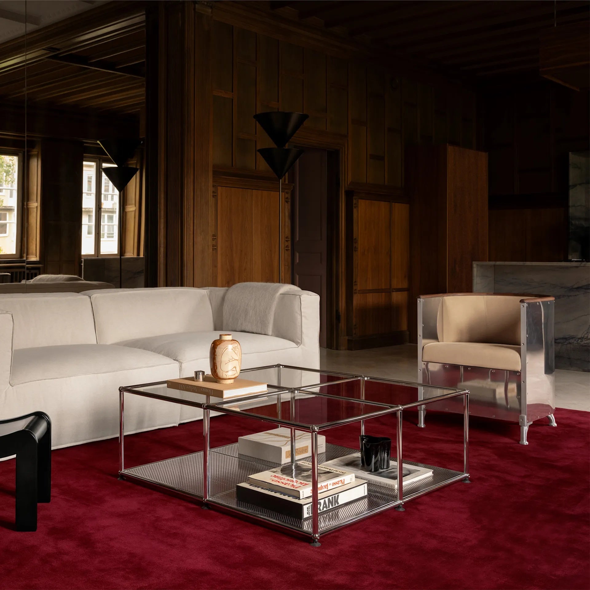 Aluminium Armchair Polished Aluminium