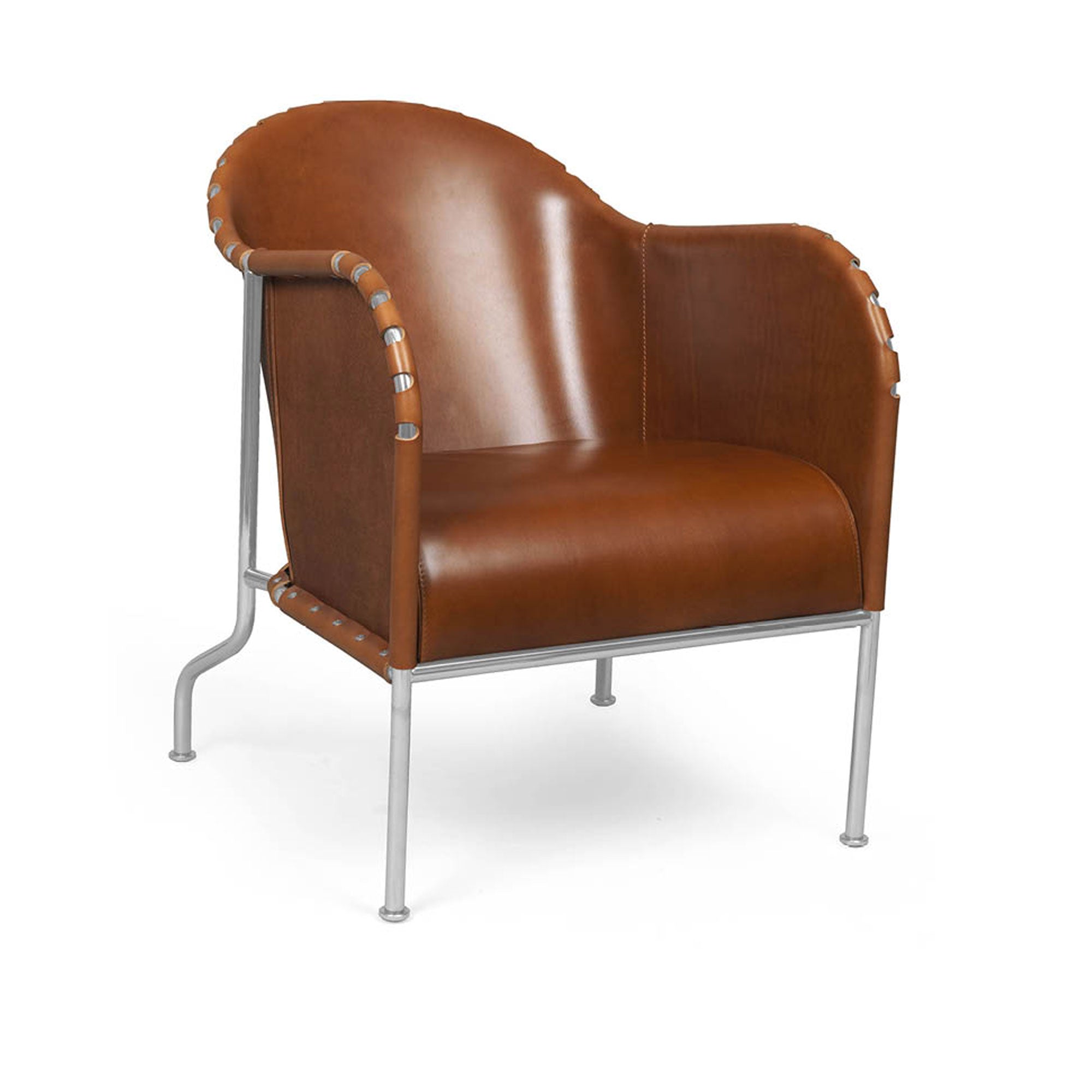 Bruno Armchair Matt Chrome
