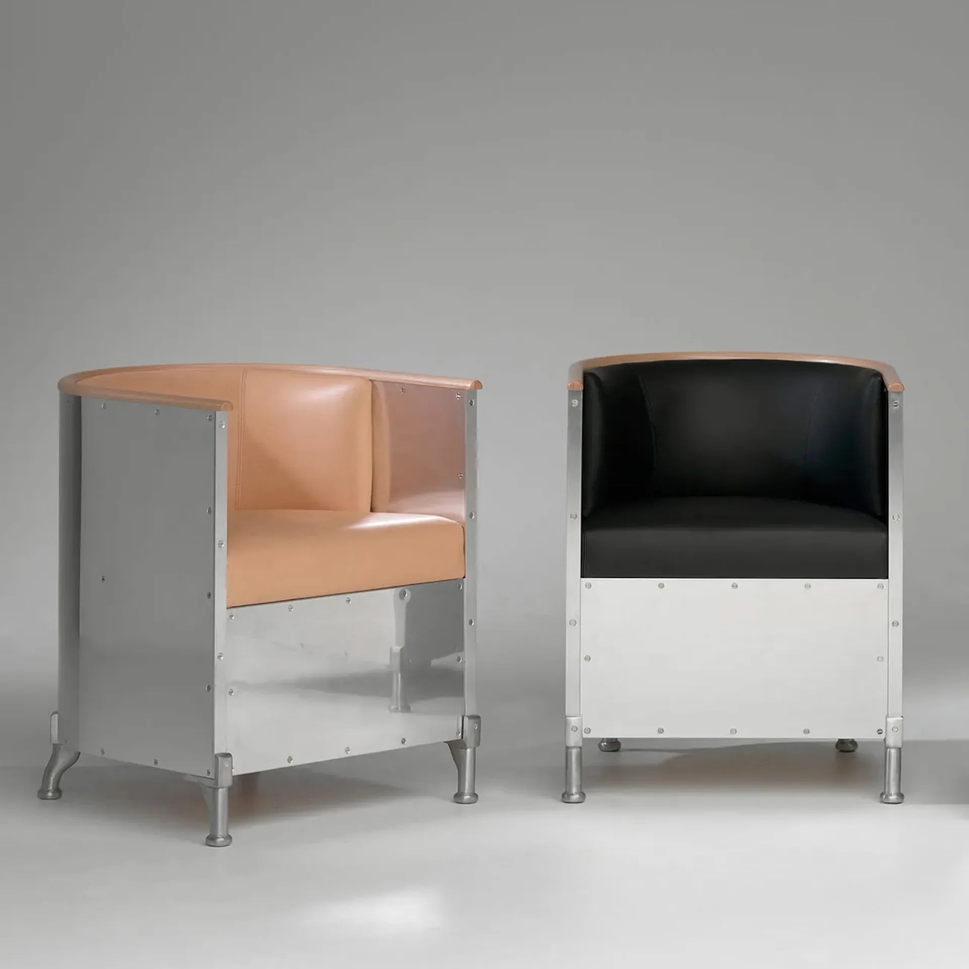 Aluminium Armchair Polished Aluminium